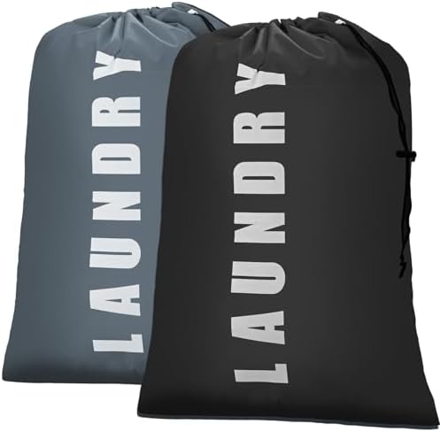 Isink Laundry Bag, 2 Pack Travel Laundry Bags by Isink