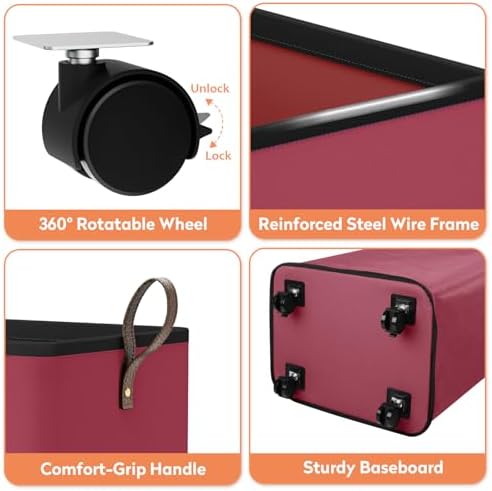 SpaceTrove Rolling Laundry Basket - Image 7