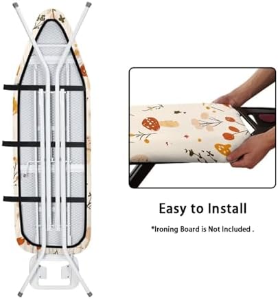 Iron Board Pad, Elastic Edge Ironing Board Cover, Full Size Scorch Resistant - Image 4