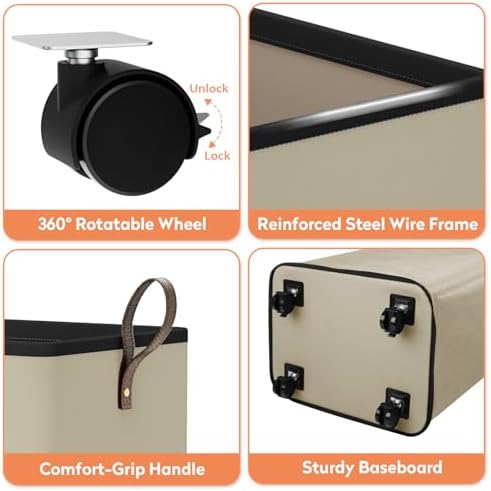 SpaceTrove Rolling Laundry Basket - Image 7