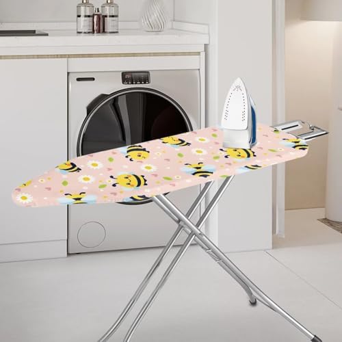 Bee Daisy Print Ironing Board Cover 15x48 Ironing Board Cover, Resist Scorching - Image 2