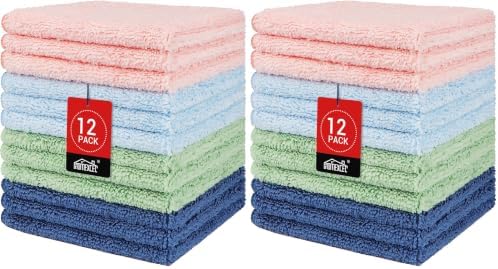 HOMEXCEL Wash Cloths, Quick Drying Face Towel by HOMEXCEL