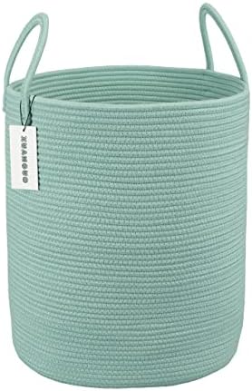 XUANGUO Cotton Rope Laundry Basket Hamper by XUANGUO