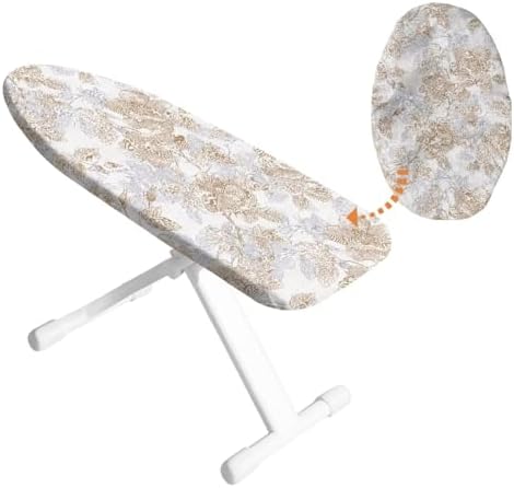 Retro Flroal Ironing Board Covers Easy to Install Ironing Board Cover by HUISEFOR