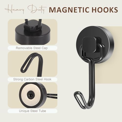 Neosmuk Magnetic Swing Hooks, 40 lb Cruise Hooks, 6 Pack - Image 6