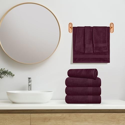 GLAMBURG Ultra Soft 6-Piece Hand Towel Set 16x28-100% Ringspun Cotton - Image 4