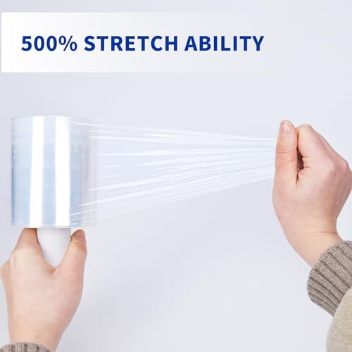 TAPEBEAR Stretch Wrap Film 4" x 1000Ft Shrink Wrap Roll - Image 6