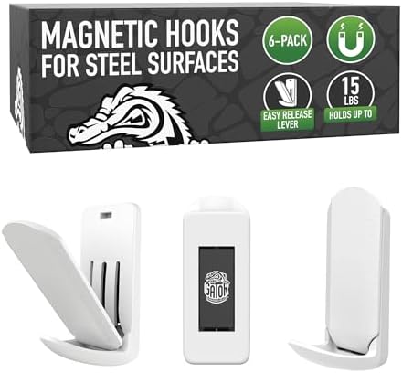 GATOR MAGNETICS MINI Open Hooks, 15 lb Magnetic Hooks by GatorMagnetics