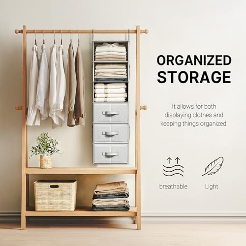 6-Shelf Hanging Closet Organizer - Image 5