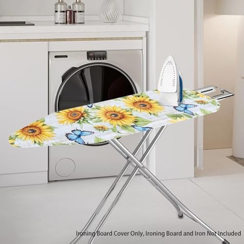Butterfly Sunflower Ironing Board Cover, Soft Ironing Board Pad Covers - Image 2