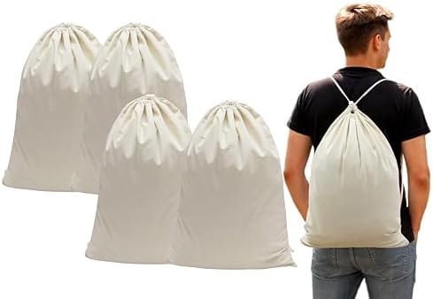 COTTON CRAFT Large Laundry Bag Backpack by COTTONCRAFT