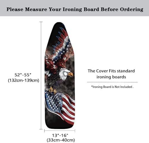 GLENLCWE American Flag Bold Eagle Ironing Board Cover, Patriotic Thick Ironing - Image 5