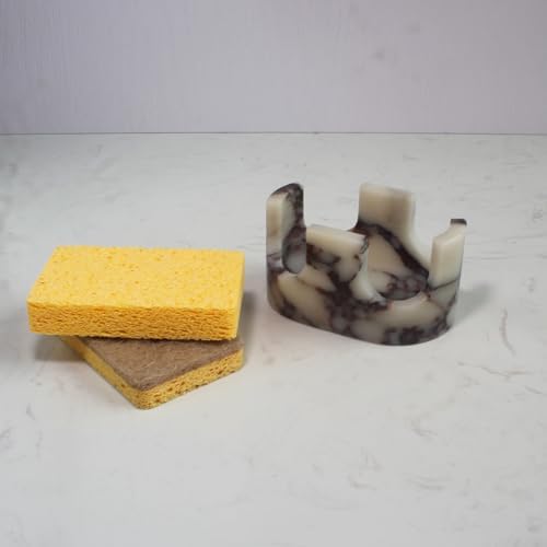 Nawgnail Natural Travertine Marble 2-Slot Sponge Holder - Image 7