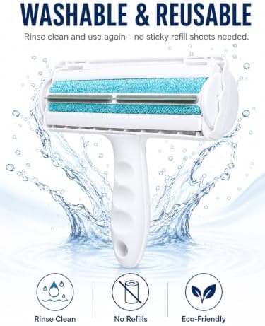 Reusable Lint Roller for Pet Hair, Washable Cat and Dog Hair Remover for Couch - Image 2