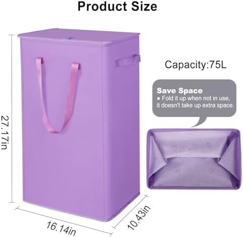 Odonata 75L Slim Laundry Hamper - Image 2