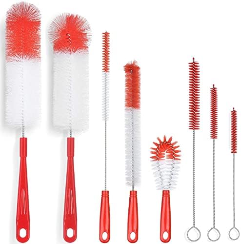ALINK 8-Pack Red Bottle Brush Cleaner Set by ALINK