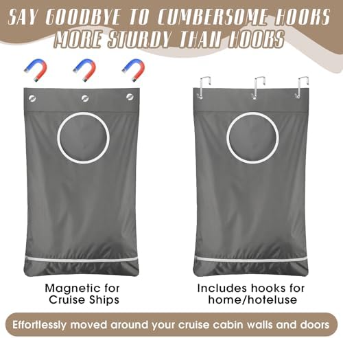 2 Pack Magnetic Hanging Laundry Bags - Image 4