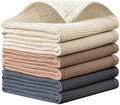 QUILTINA Dish Towels Set, 100% Cotton Waffle Weave Kitchen Towels 6 Pack by Quiltina