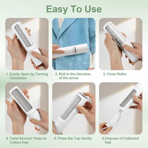 Pet Hair Remover Tool, Reusable Lint Roller Lint Brush - Image 6