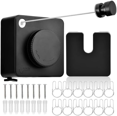 15.7Ft Retractable Clothesline Indoor, Non-Sagging Outdoor Clothesline by Unknown