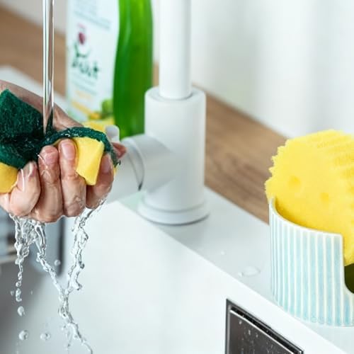 Ceramic Sponge Holder for Kitchen Sink, Sink Caddy Organizer, Dish Sponge - Image 5