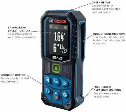 Bosch GLM165-25G Blaze™ Green-Beam 165 Ft. Laser Measure Tool - Image 2