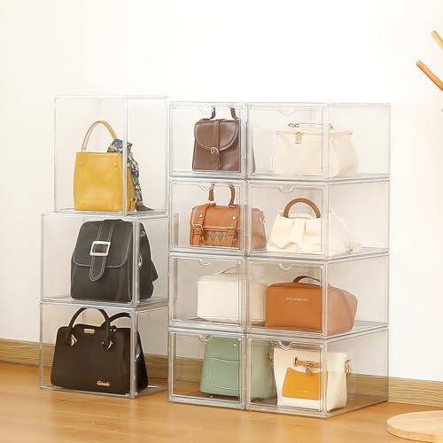 Clear Shoe Storage Boxes Stackable, Display Case - Image 5