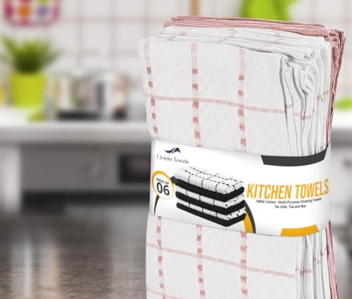 Utopia Towels Kitchen Towels 12 Pack 15x25 Inch Ring Spun Cotton Burgundy - Image 6