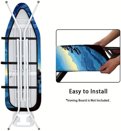 Nuxovilar Starry Sky Mountain Ironing Board Cover 15x54 Polyester - Image 5
