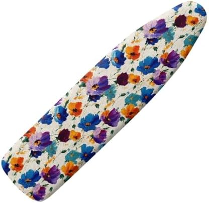 Cosmos Flower Ironing Board Cover 15x54 Inches, Stain Resistant, Applicable by Daulesho