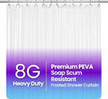 LiBa Shower Curtain PEVA 8G, 72x78 Inch Waterproof Frosted by Liba