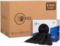 Black Microfiber Shop Towels | MWipes Reusable Shop Rags | 50 Rags in a Box | by MicrofiberWholesale