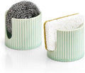 Ceramic Sponge Holder for Kitchen Sink, Sink Caddy Organizer, Dish Sponge by Hoilse