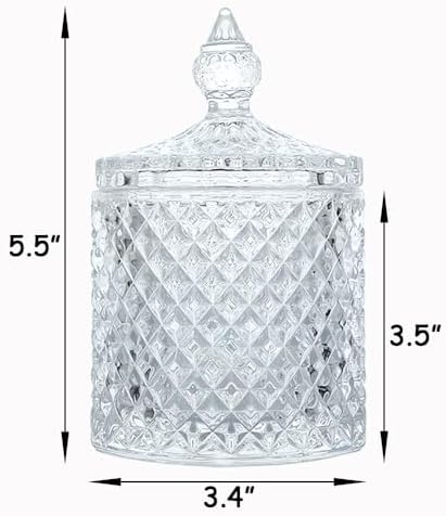 10 oz Clear Glass Candy Dish - Image 3