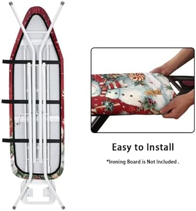 Ironing Board Cover and Pad Christmas Snowman Print Ironing Pad - Image 4