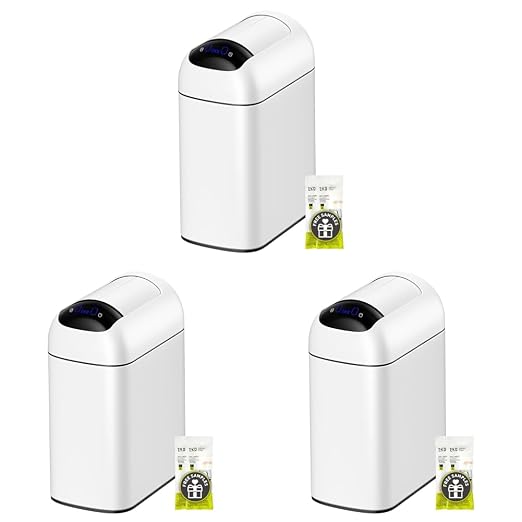 EKO Astro Slim Sensor Trash Can, 10L / 2.6 Gallon Touchless Garbage Bin by EKO