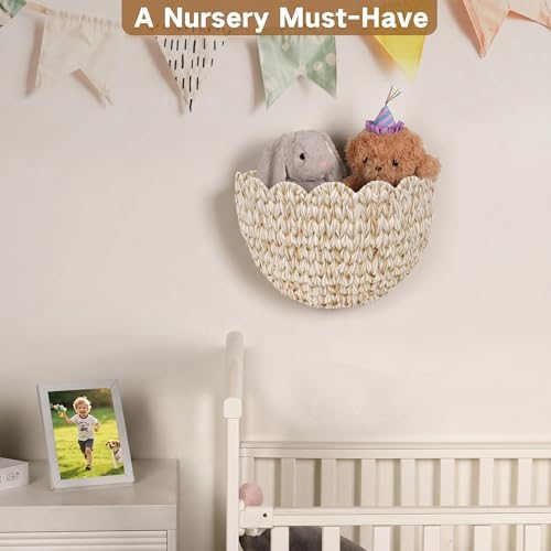 iEGrow Plastic wall Basket, Scalloped Hanging Baskets Plastic, Hanging Baskets - Image 4