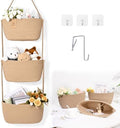 Hanging Basket, 3-Tier Woven Wall Basket by Degeyoyo