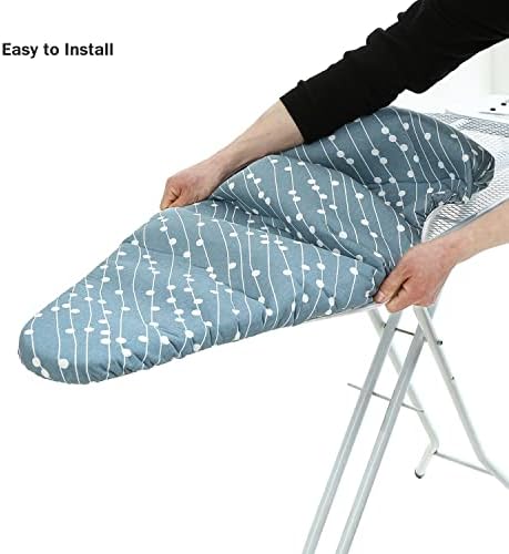 Ironing Board Cover and Pad Standard Size 15" x 54", 3 Pairs of Hook and Loop - Image 5