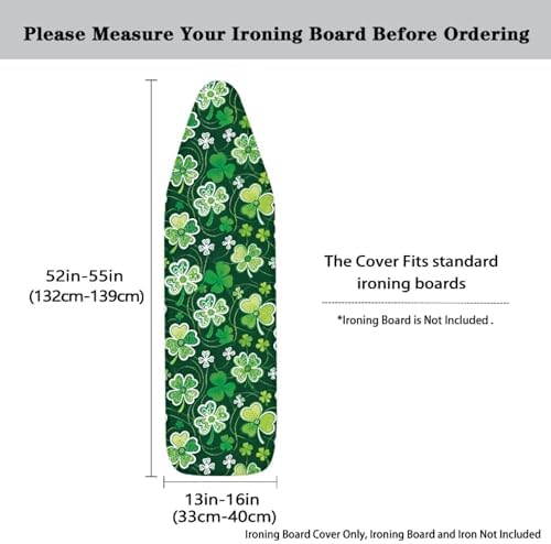 Shamrock Print Ironing Board Cover Protector St.Patrick's Day Decorative Covers - Image 5