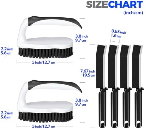 Holikme 6 Pack Cleaning Brush Scrub Brush Kitchen Brush - Image 6