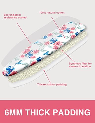 Ironing Board Cover and Pad Extra Thick Natural Cotton- 15"x54" - Image 3