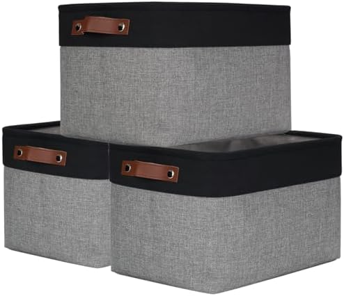 Bagnizer Storage Bins Large Fabric Storage Baskets by Bagnizer