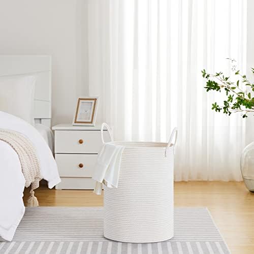 VIPOSCO 58L Tall Woven Laundry Basket Hamper - Image 4