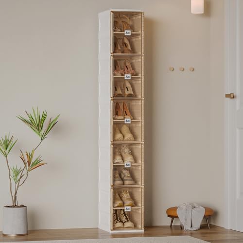 ANTBOX Shoe Organizer Storage Box, Portable Folding Shoe Rack - Image 2