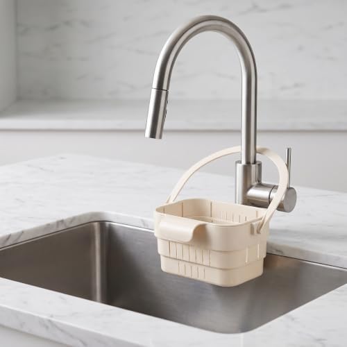 2 Pack Foldable Hanging Sink Strainer Basket, Over Sink Collapsible Colander - Image 4