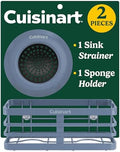 Cuisinart Sink Drain Strainer & Suction Cup Sponge Holder, 2-Piece Set by BestBrands
