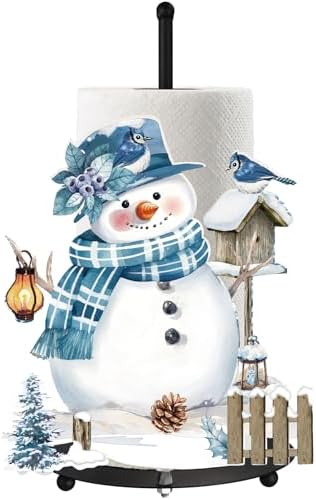 MorningRo Winter Paper Towel Holder Snowman Countertop Kitchen Decor and by MorningRo