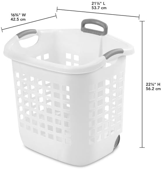 Sterilite 1.75 Bushel Ultra™ Wheeled Plastic Laundry Basket, 4 Pack - Image 2