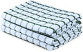 Urban Villa Kitchen Towels Cotton Dish Towels 20”x30” Green Wht by CottonTrends